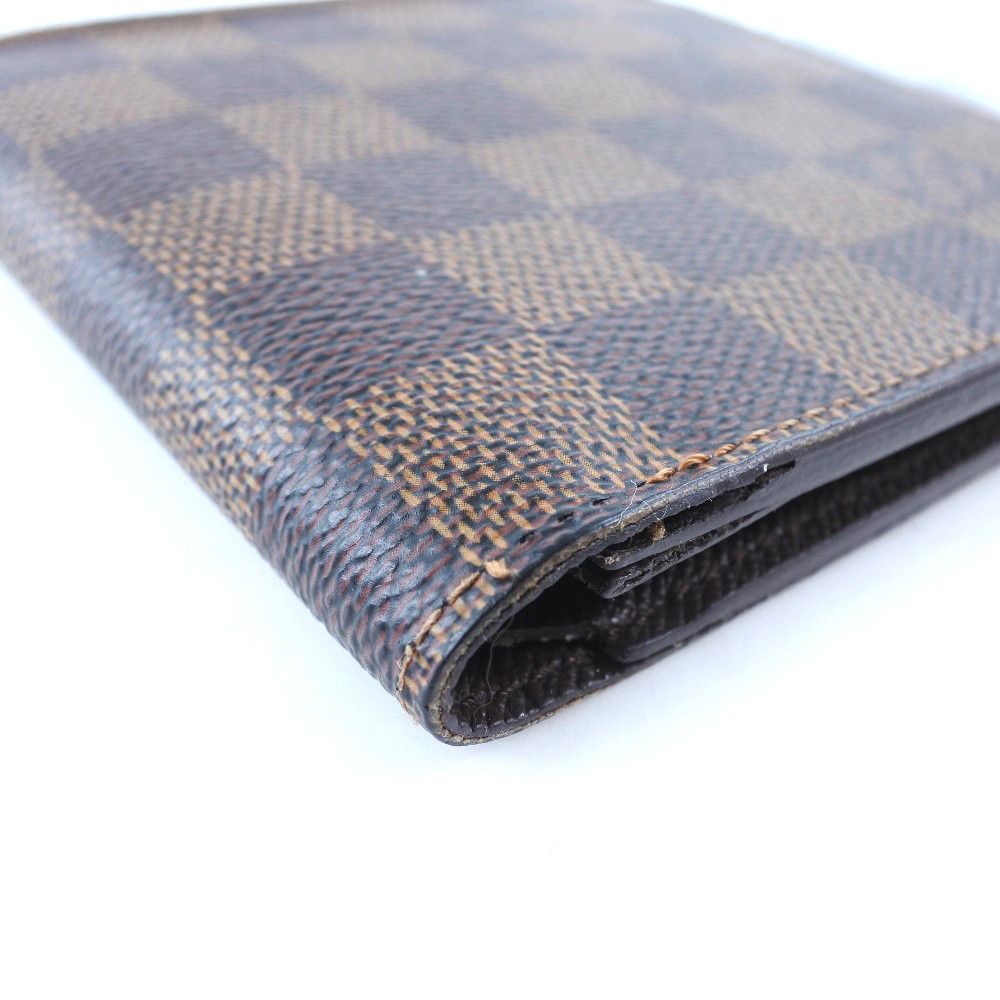 Louis Vuitton Louis Vuitton Louis Vuitton Portefeuille Marco Damier Wallet Textile Short Wallet N61675 DUTY FREE for USA Size ONE SIZE - 4 Thumbnail