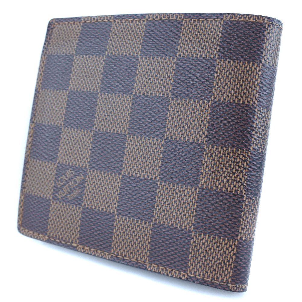 Louis Vuitton Louis Vuitton Louis Vuitton Portefeuille Marco Damier Wallet Textile Short Wallet N61675 DUTY FREE for USA Size ONE SIZE - 2 Thumbnail