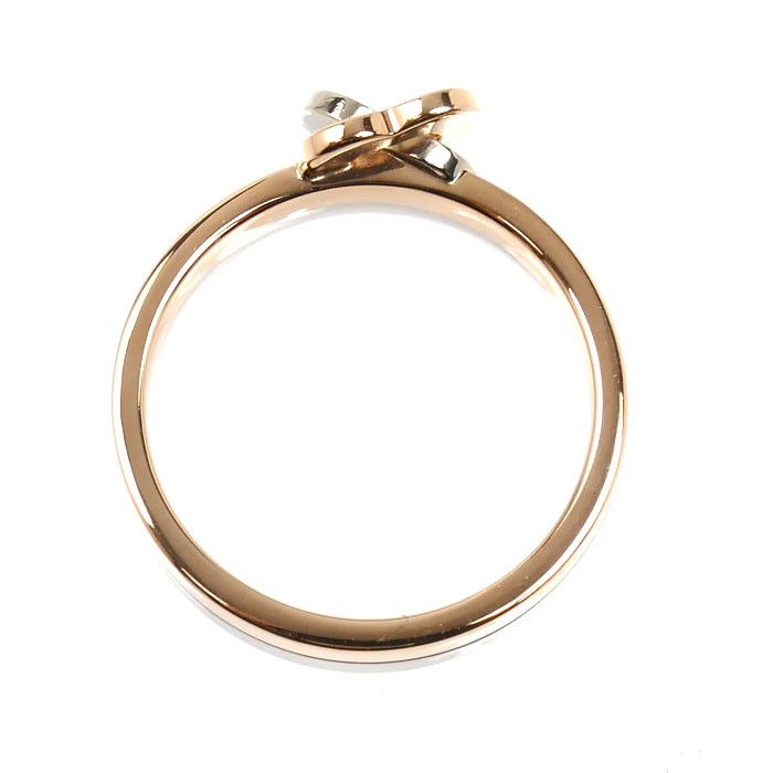 Cartier Cartier Cartier Double Heart Au750 Ring Size 49 Precious Metal Ring DUTY FREE for USA Size ONE SIZE - 4 Thumbnail