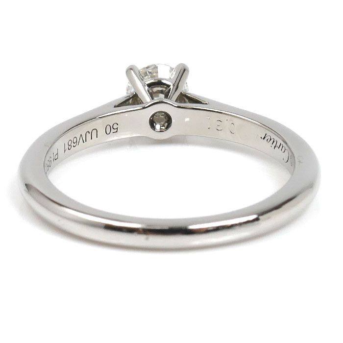 Cartier Cartier Cartier Solitaire 1895 Platinum Diamond Ring Size 50 Precious Metal Ring N4163600 DUTY FREE for USA Size ONE SIZE - 4 Thumbnail
