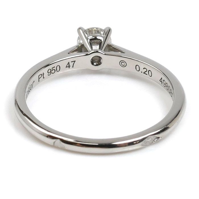 Cartier Cartier Cartier Solitaire1895 Pt950 Platinum Diamond Ring Size 7 Precious Metal Ring DUTY FREE for USA Size ONE SIZE - 4 Thumbnail