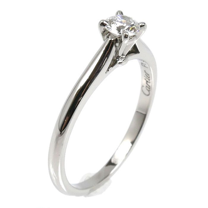Cartier Cartier Cartier Solitaire1895 Pt950 Platinum Diamond Ring Size 7 Precious Metal Ring DUTY FREE for USA Size ONE SIZE - 2 Thumbnail