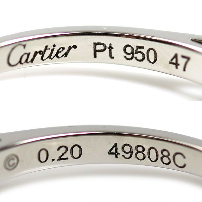 Cartier Cartier Cartier Solitaire1895 Pt950 Platinum Diamond Ring Size 7 Precious Metal Ring DUTY FREE for USA Size ONE SIZE - 5 Thumbnail