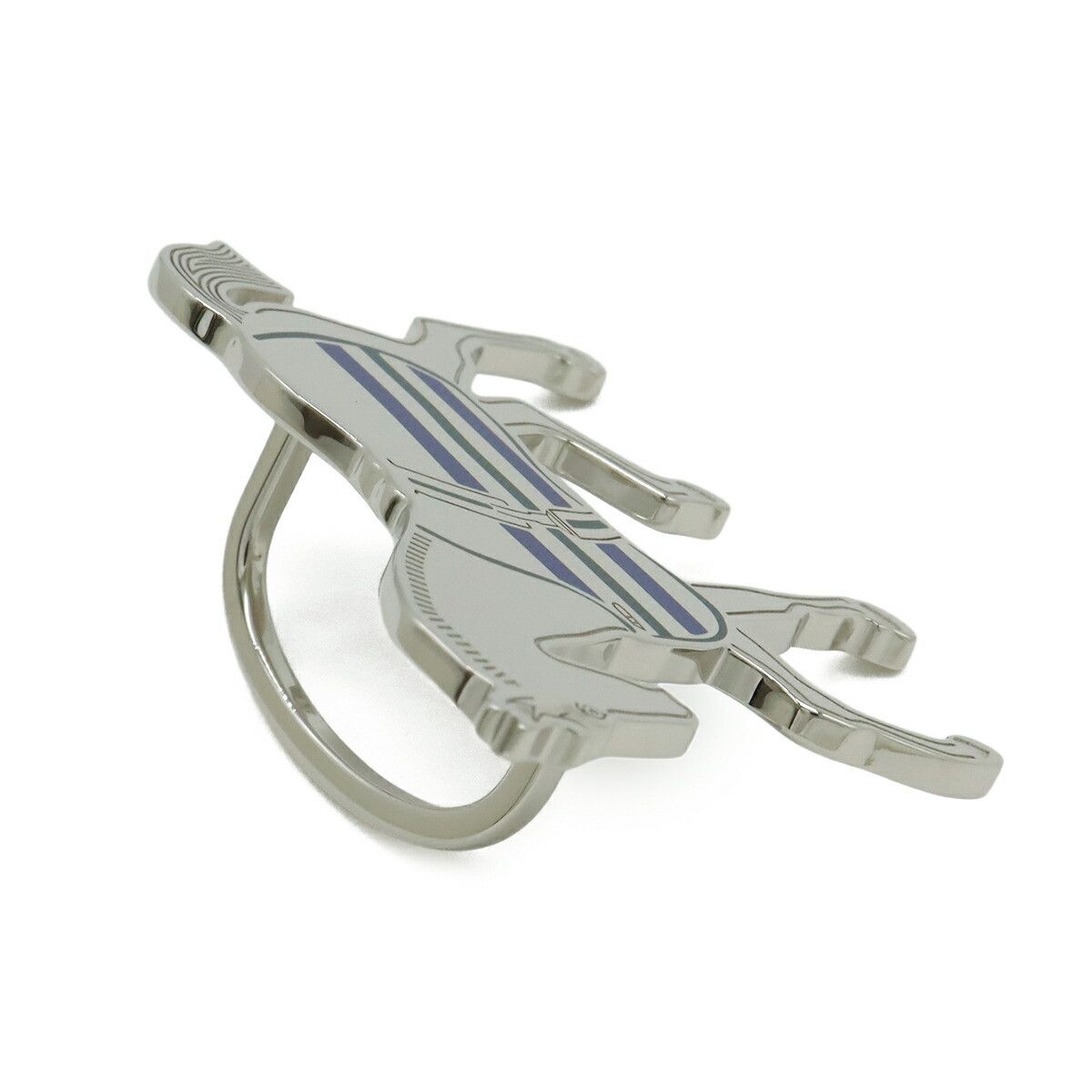 Hermes Hermes Hermes Cheval Couverture Scarf Ring Metal Other DUTY FREE for USA Size ONE SIZE - 3 Thumbnail