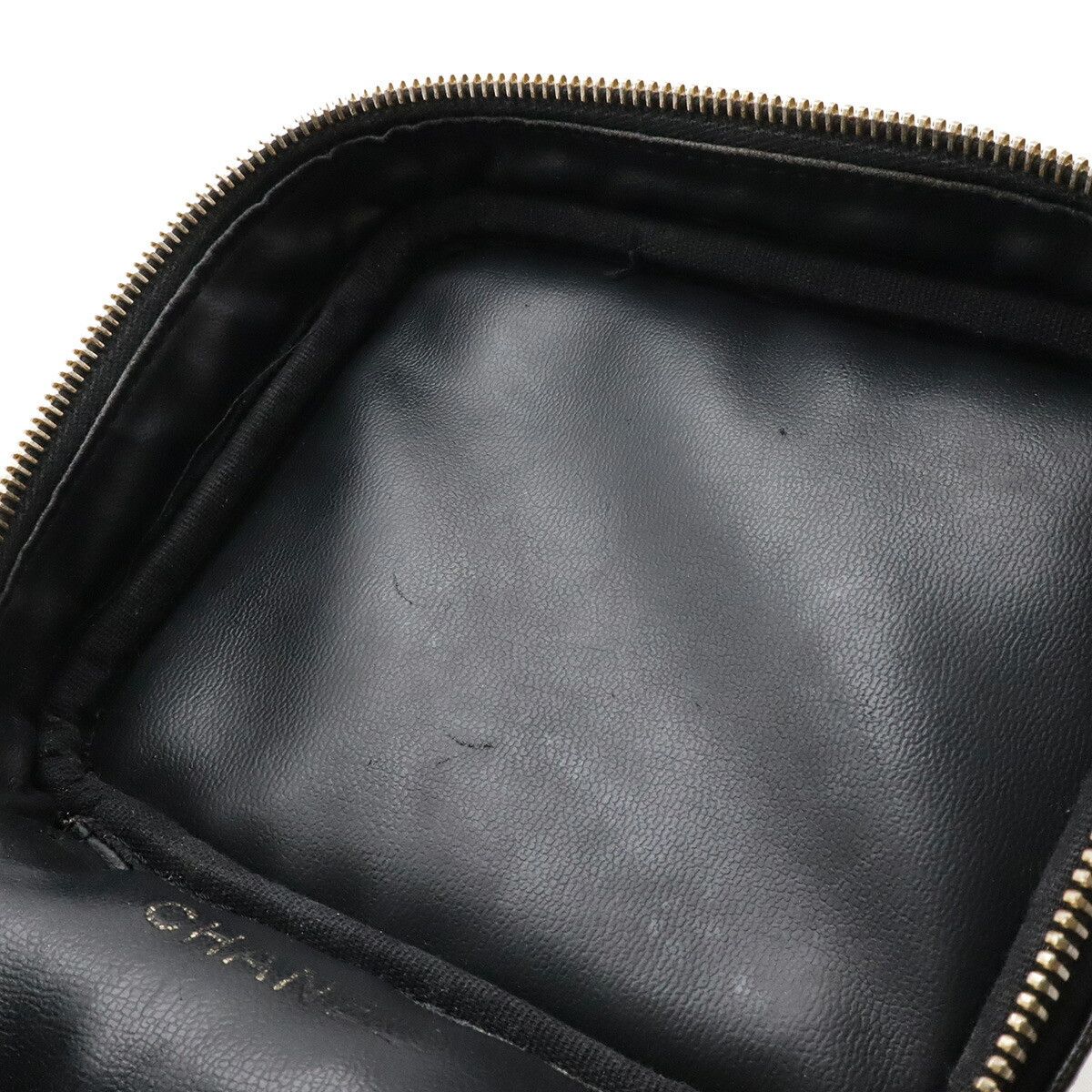 Chanel Chanel Chanel Coco Mark Caviar Skin Vanity Bag Leather Vanity Bag A01998 DUTY FREE for USA Size ONE SIZE - 9 Thumbnail