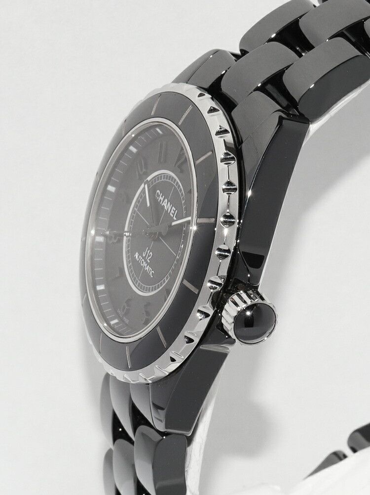 Chanel Chanel Chanel J12 Black Ceramic Watch Limited Glass / Ceramic Automatic H3829 DUTY FREE for USA Size ONE SIZE - 4 Thumbnail