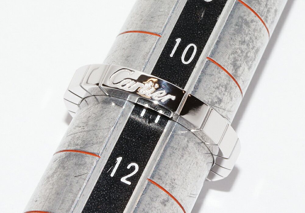 Cartier Cartier Cartier Lanieres Au750 white gold ring Size 11 Precious Metal Ring DUTY FREE for USA Size ONE SIZE - 2 Thumbnail