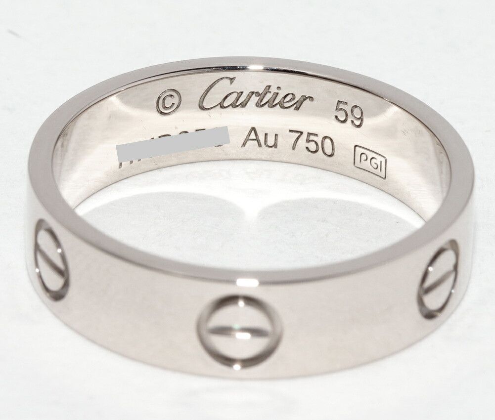 Cartier Cartier Cartier Love Au750 White Gold Ring Size 59 Precious Metal Ring B40847 DUTY FREE for USA Size ONE SIZE - 4 Thumbnail