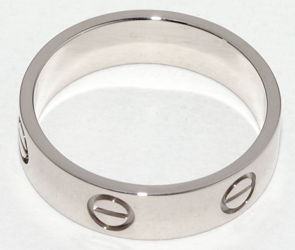 Cartier Cartier Cartier Love Au750 White Gold Ring Size 59 Precious Metal Ring B40847 DUTY FREE for USA Size ONE SIZE - 3 Thumbnail