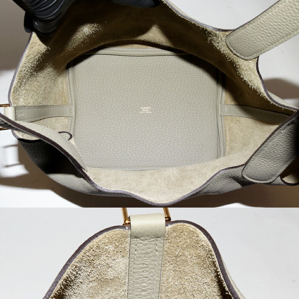 Hermes Hermes Hermes Picotin Lock MM Clemence Handbag Leather Tote Bag C DUTY FREE for USA Size ONE SIZE - 4 Thumbnail