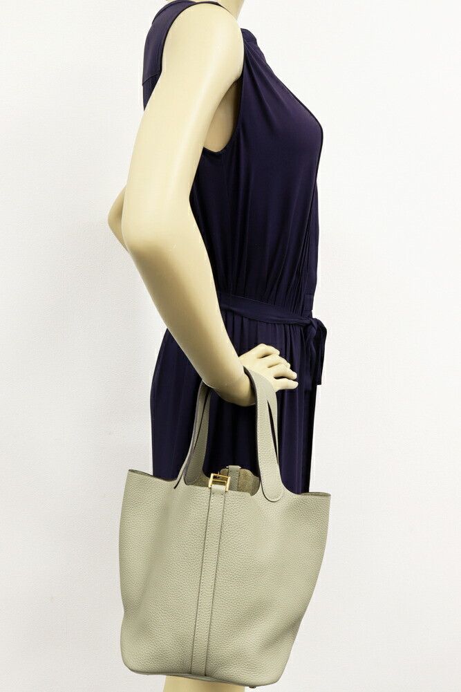Hermes Hermes Hermes Picotin Lock MM Clemence Handbag Leather Tote Bag C DUTY FREE for USA Size ONE SIZE - 2 Thumbnail