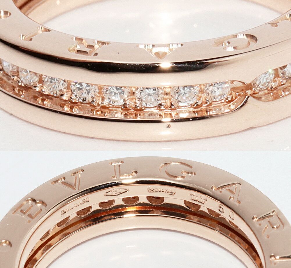 Bvlgari Bvlgari Bvlgari B.zero1 Au750 Diamond Ring Size 50 Precious Metal Ring 342885 DUTY FREE for USA Size ONE SIZE - 5 Thumbnail