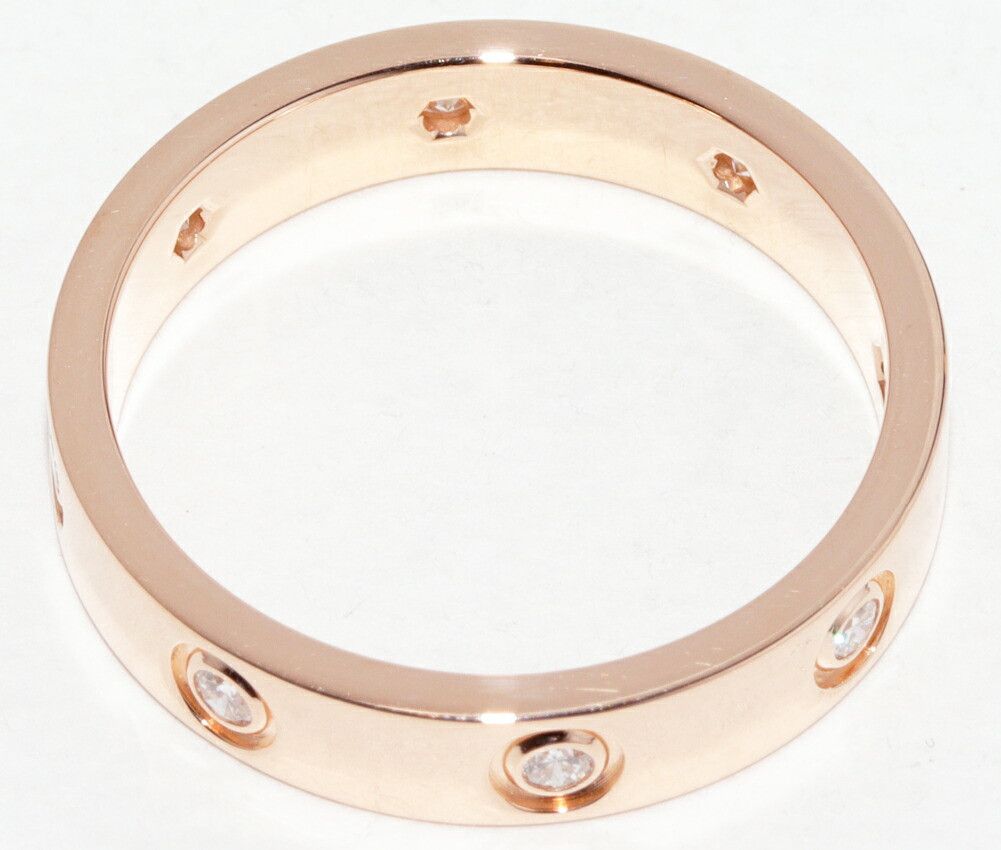 Cartier Cartier Cartier Love Wedding Ring Au750 Diamond Ring Size 53 Precious Metal Ring B40508 DUTY FREE for USA Size ONE SIZE - 4 Thumbnail