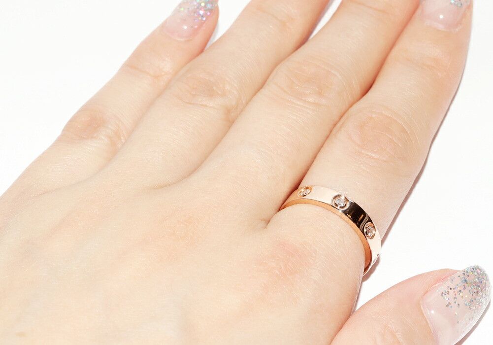 Cartier Cartier Cartier Love Wedding Ring Au750 Diamond Ring Size 53 Precious Metal Ring B40508 DUTY FREE for USA Size ONE SIZE - 6 Thumbnail