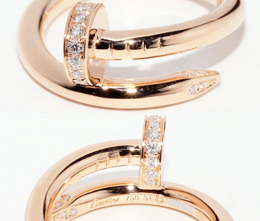 Cartier Cartier Cartier Juste Un Clou Au750 Diamond Ring Size 51 Precious Metal Ring B40948 DUTY FREE for USA Size ONE SIZE - 5 Thumbnail