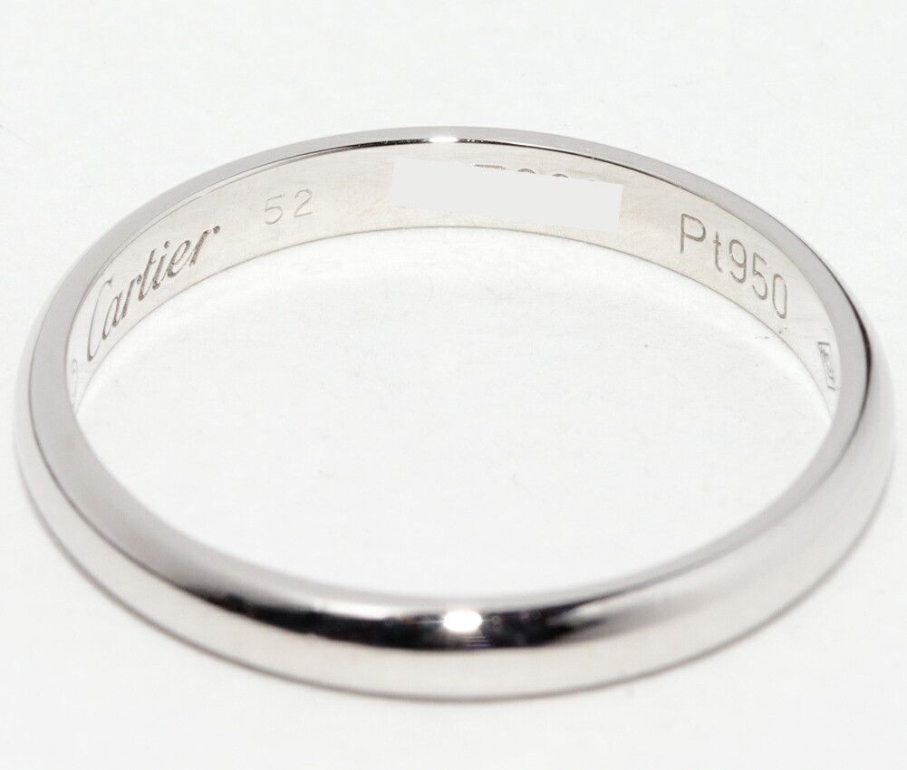 Cartier Cartier Cartier 1895 Wedding Ring Pt950 Ring Size 52 Precious Metal Ring B40125 DUTY FREE for USA Size ONE SIZE - 5 Thumbnail