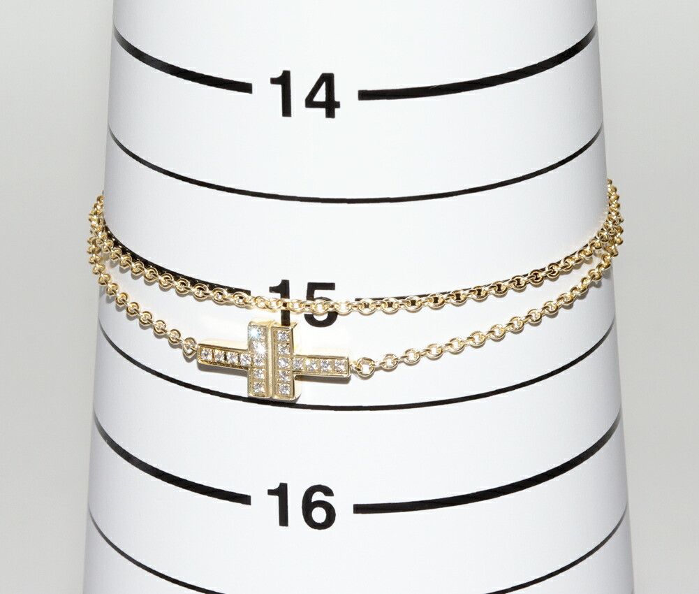 Tiffany & Co. Tiffany & Co. Tiffany & Co. T TWO Au750 Diamond Bracelet Precious Metal Bracelet DUTY FREE for USA Size ONE SIZE - 2 Thumbnail