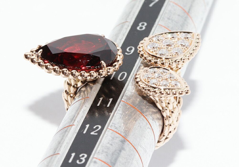 Other Boucheron Boucheron Serpent Boheme Au750 Pink Gold Rhodolite Garnet Diamond Ring Size 50 Precious Metal Ring JRG03027 DUTY FREE for USA Size ONE SIZE - 2 Thumbnail