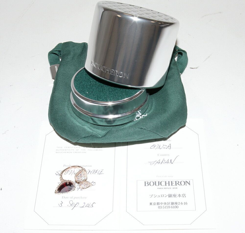 Other Boucheron Boucheron Serpent Boheme Au750 Pink Gold Rhodolite Garnet Diamond Ring Size 50 Precious Metal Ring JRG03027 DUTY FREE for USA Size ONE SIZE - 3 Thumbnail