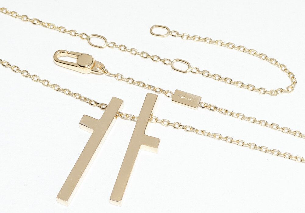 Gucci Gucci Gucci Au750 Cross Pendant Necklace Precious Metal Necklace DUTY FREE for USA Size ONE SIZE - 4 Thumbnail