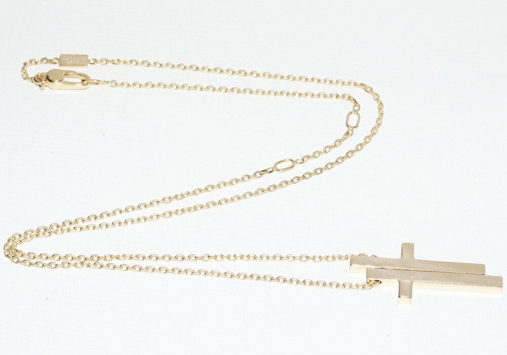 Gucci Gucci Gucci Au750 Cross Pendant Necklace Precious Metal Necklace DUTY FREE for USA Size ONE SIZE - 3 Thumbnail