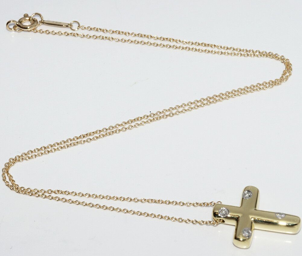 Tiffany & Co. Tiffany & Co. Tiffany & Co. Dots Cross Au750 Pt950 Diamond Necklace Precious Metal Necklace DUTY FREE for USA Size ONE SIZE - 3 Thumbnail