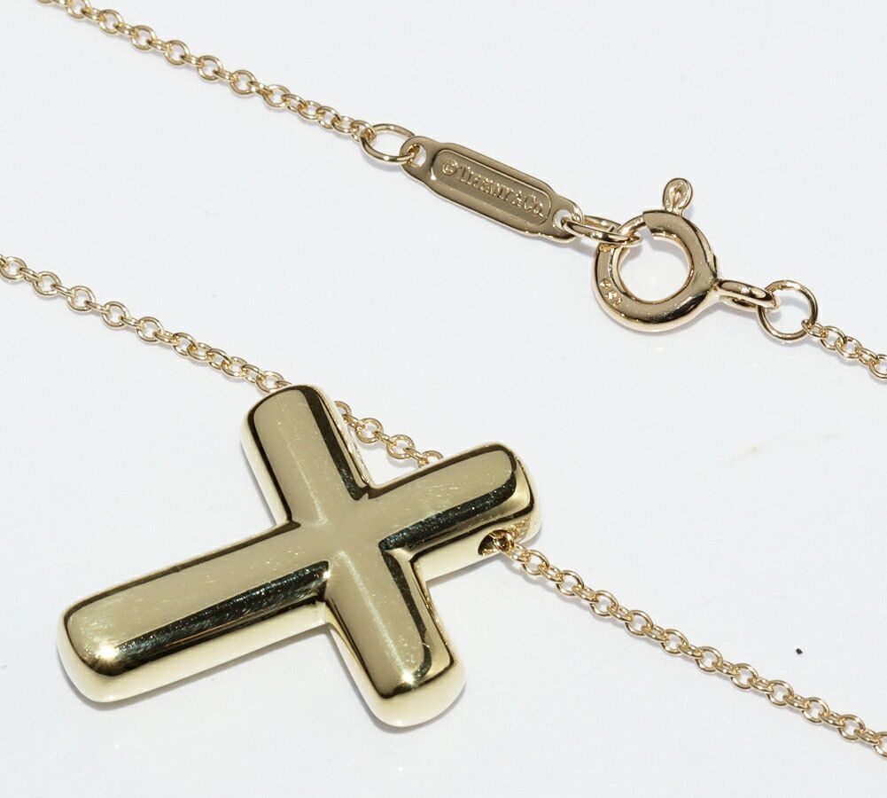 Tiffany & Co. Tiffany & Co. Tiffany & Co. Dots Cross Au750 Pt950 Diamond Necklace Precious Metal Necklace DUTY FREE for USA Size ONE SIZE - 4 Thumbnail