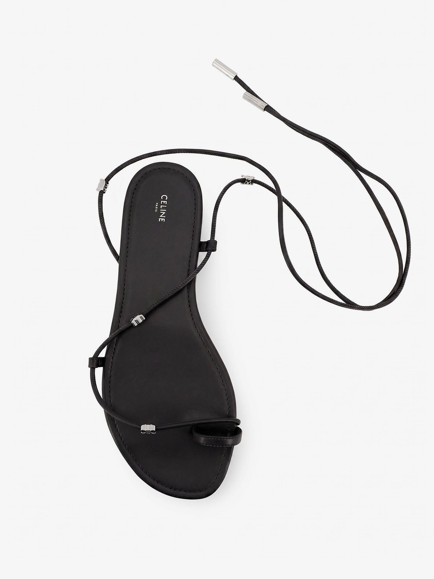 Celine Celine Leather sandals with metal Triomphe logo IT 40 Women - USA Tariffs Included Size US 10 / IT 40 - 3 Thumbnail