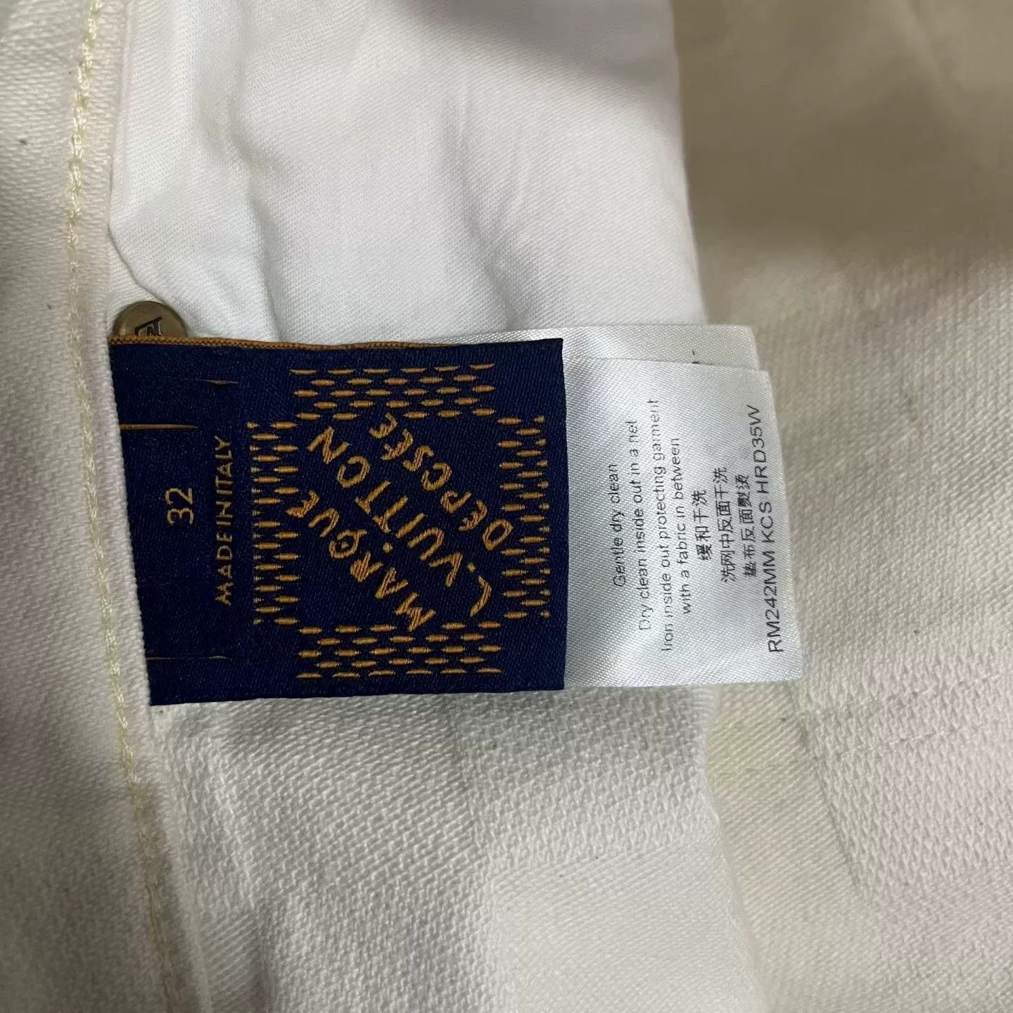 Louis Vuitton Louis Vuitton Plaid Beige Denim Jeans 28 Men Size US 28 / EU 44 - 3 Thumbnail