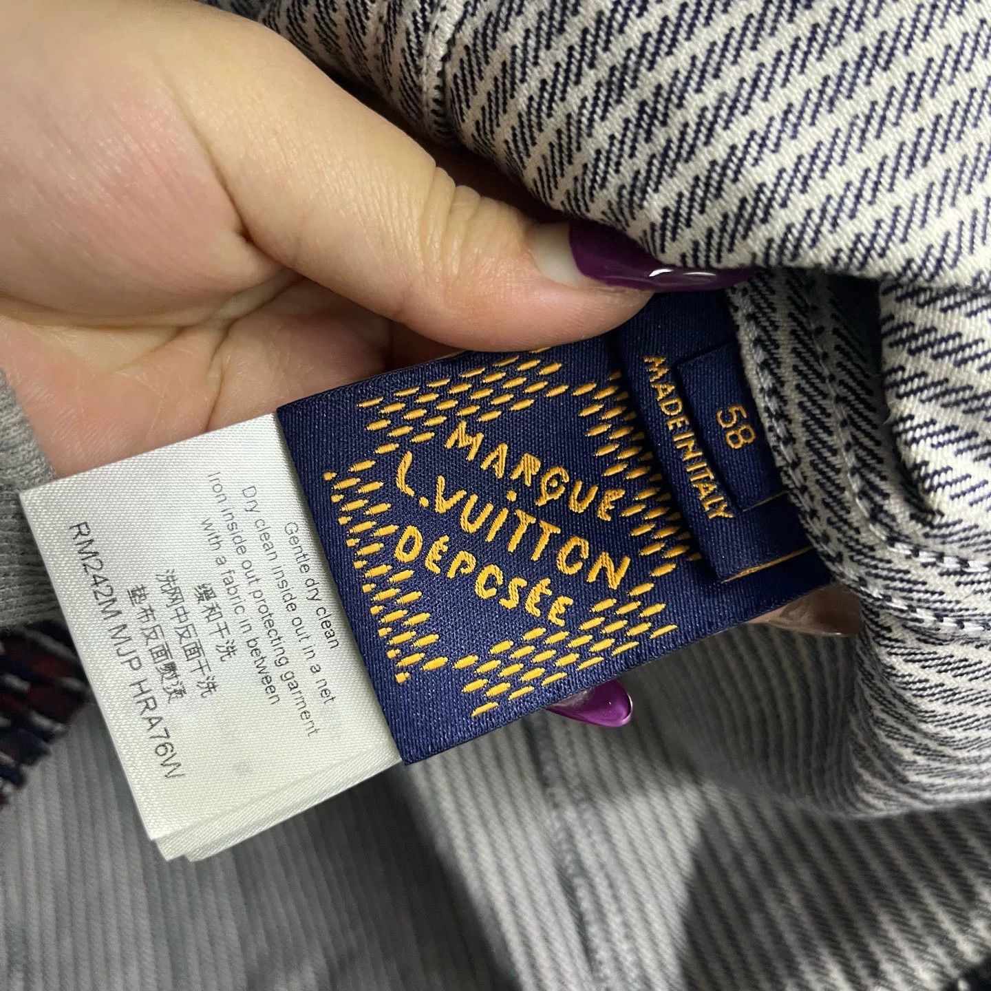 Louis Vuitton Louis Vuitton Printed Gray Light Jacket l Men Size US L / EU 52-54 / 3 - 4 Thumbnail