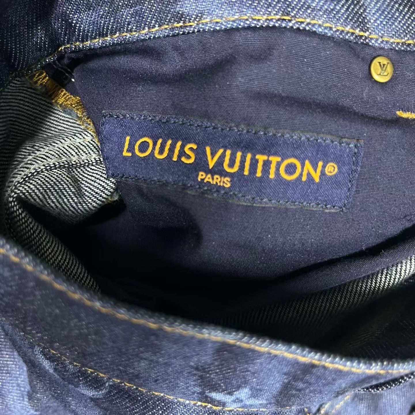 Louis Vuitton Louis Vuitton Printed Blue Denim Jeans 28 Men Size US 28 / EU 44 - 4 Thumbnail