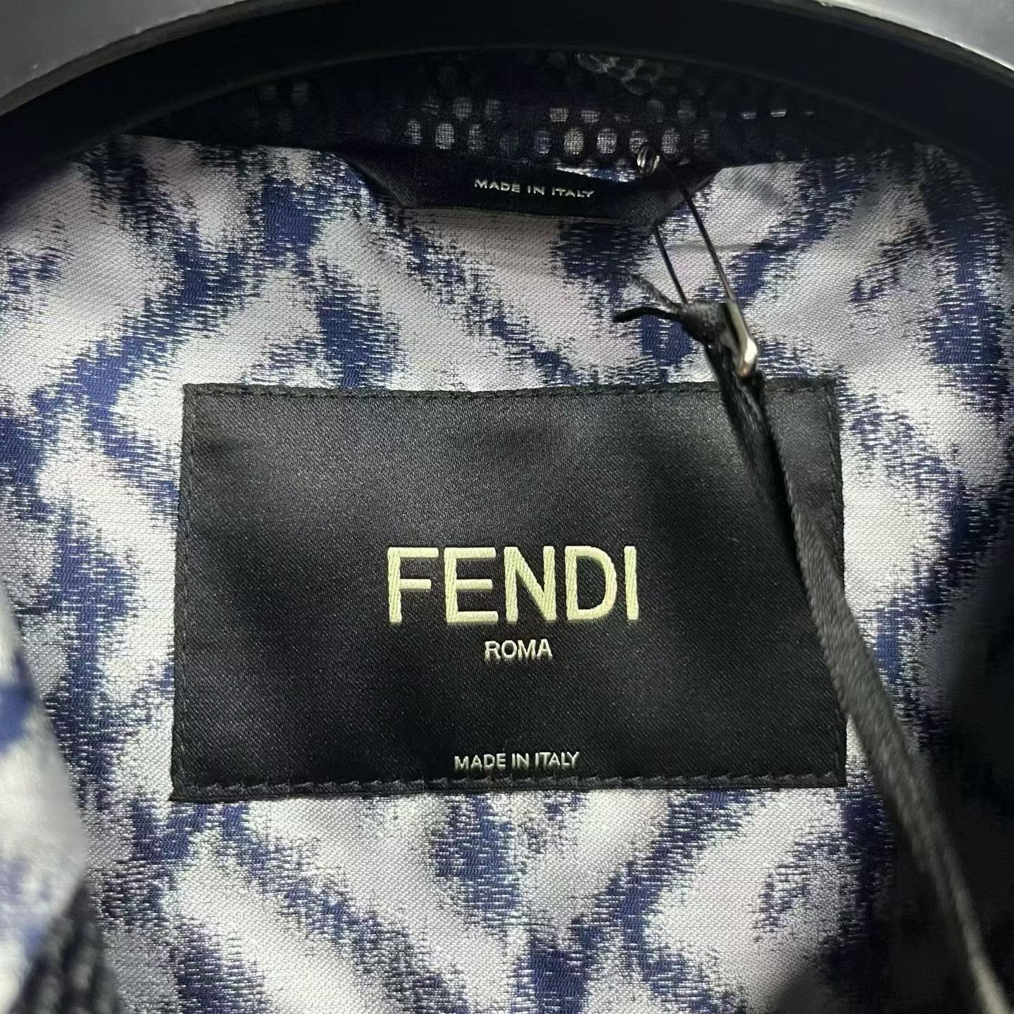 Fendi Fendi Retro Graphic Blue Jacket XS Women Size XS / US 0-2 / IT 36-38 - 3 Thumbnail