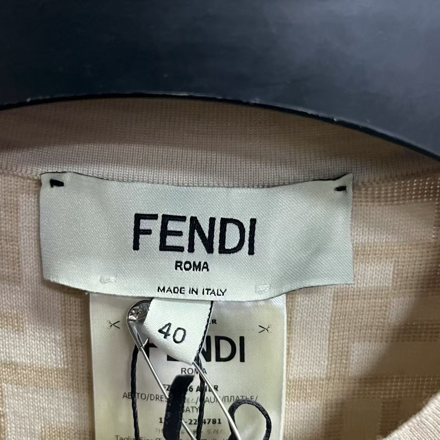 Fendi Fendi Casual Long Beige Dress XS Women Size XS / US 0-2 / IT 36-38 - 4 Thumbnail