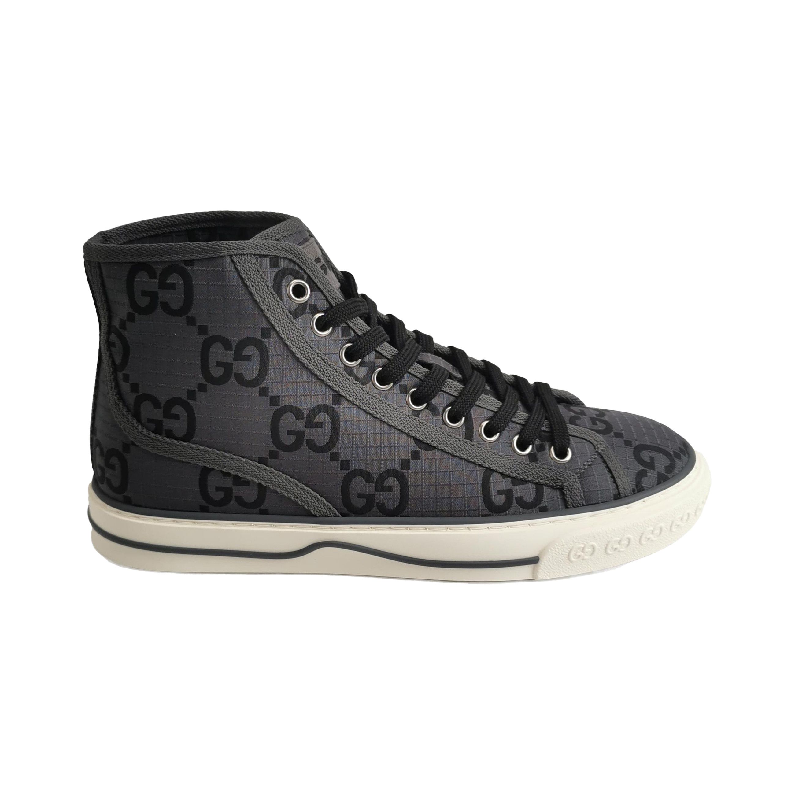 Gucci Gucci GG Monogram Tennis 1977 Hi-Top Sneakers EU 39.5 Size US 6 / EU 39 - 2 Thumbnail