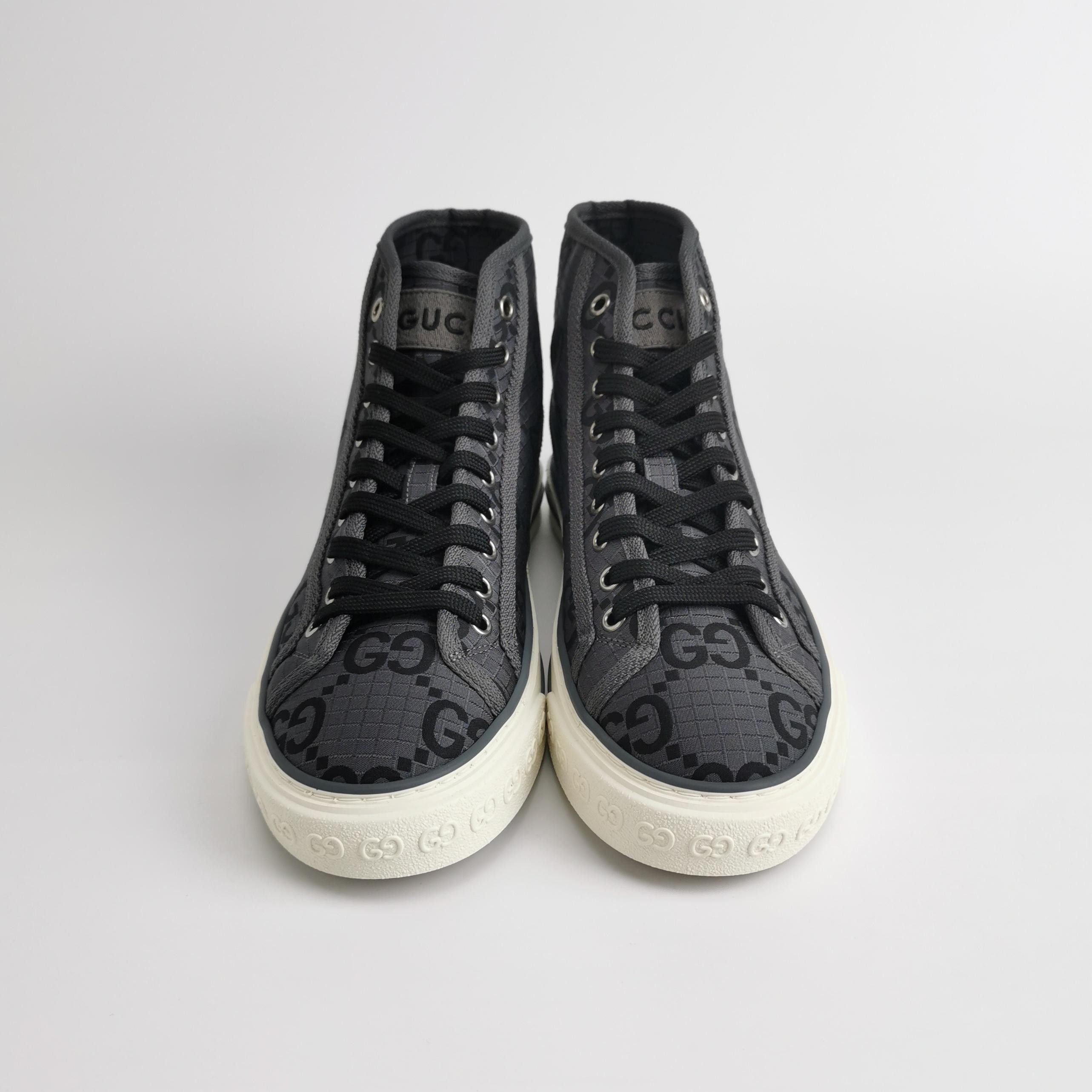Gucci Gucci GG Monogram Tennis 1977 Hi-Top Sneakers EU 39.5 Size US 6 / EU 39 - 4 Thumbnail