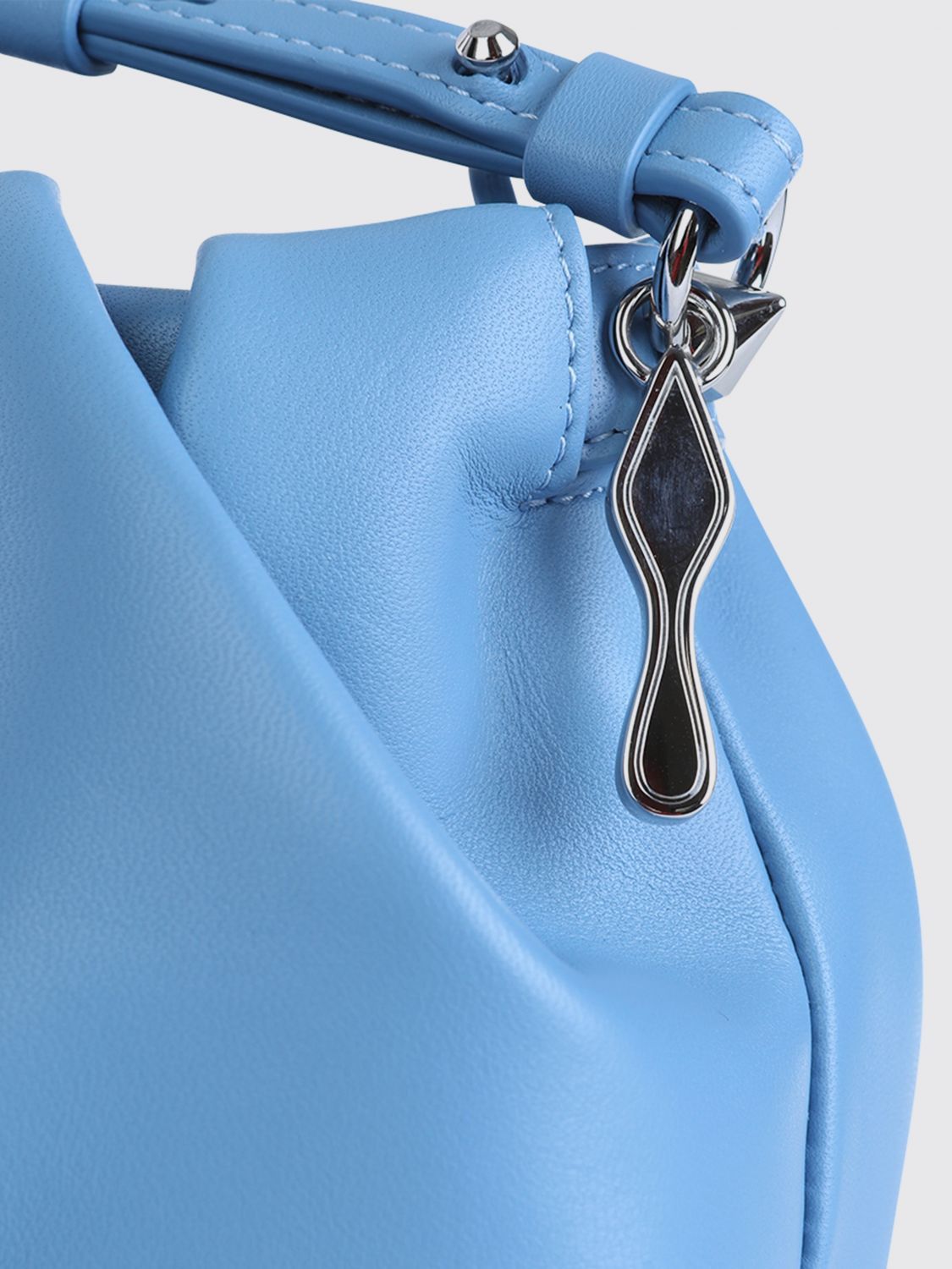 Christian Louboutin Christian Louboutin Clutch Woman Gnawed Blue Size ONE SIZE - 4 Thumbnail