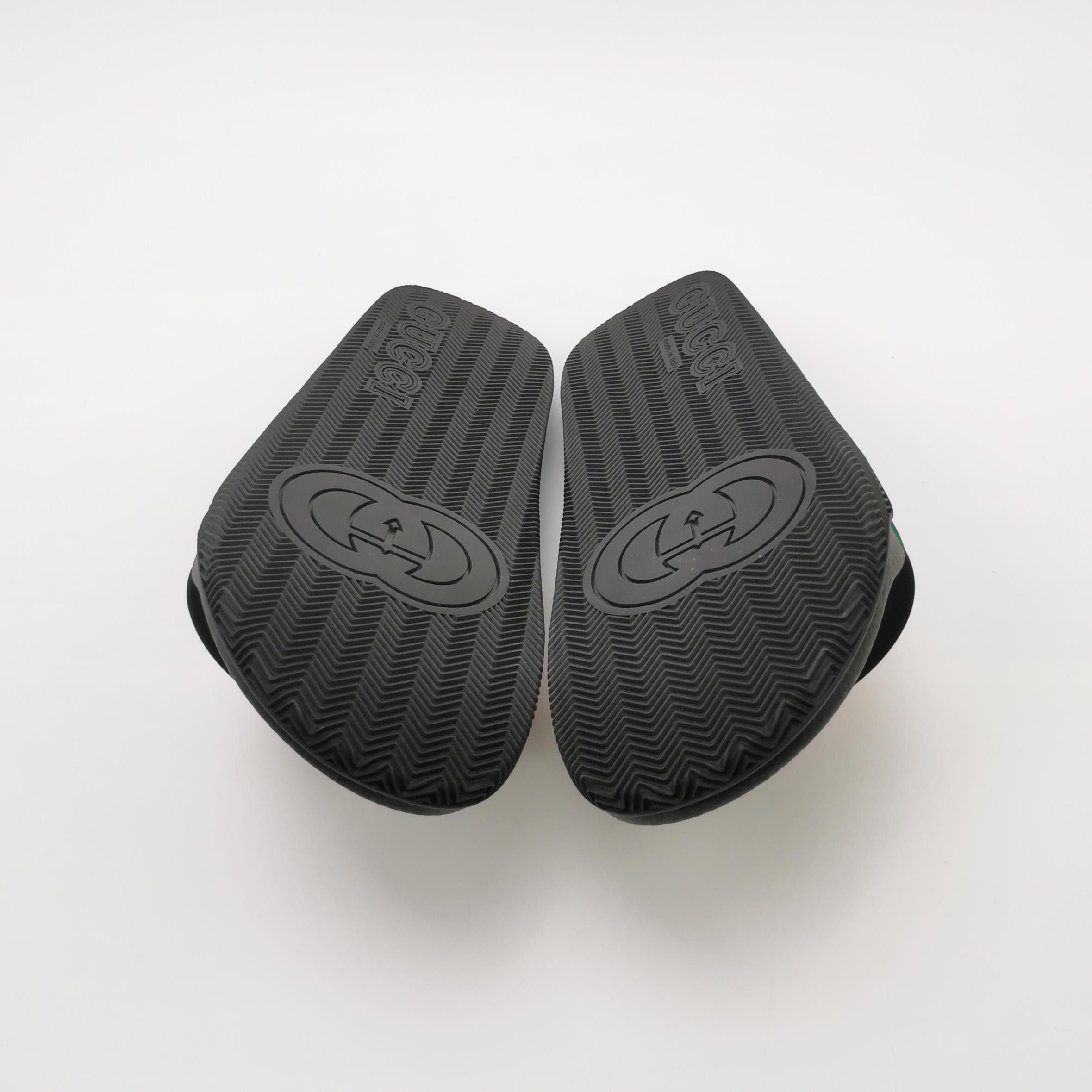 Gucci Gucci Interlocking G Web Rubber Slides EU 45 Size US 12 / EU 45 - 6 Thumbnail