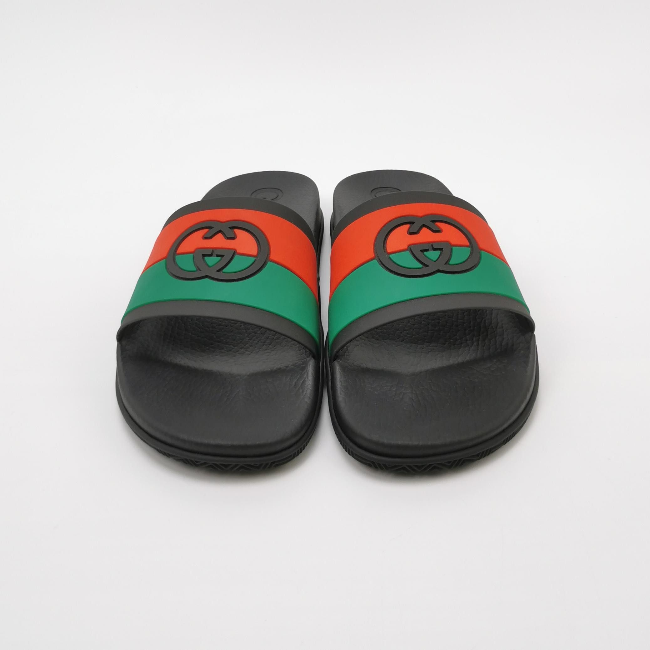 Gucci Gucci Interlocking G Web Rubber Slides EU 45 Size US 12 / EU 45 - 4 Thumbnail