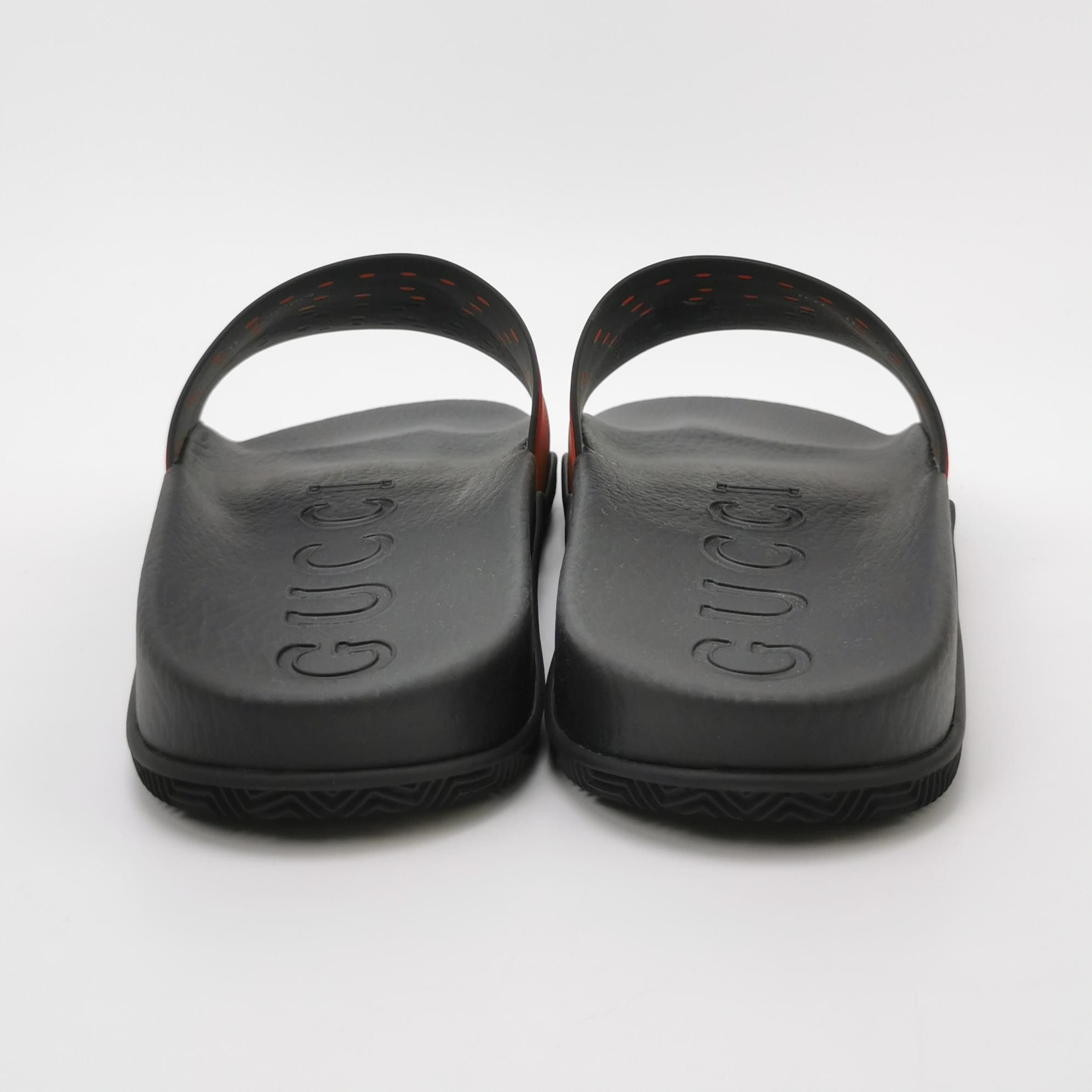 Gucci Gucci Interlocking G Web Rubber Slides EU 45 Size US 12 / EU 45 - 5 Thumbnail