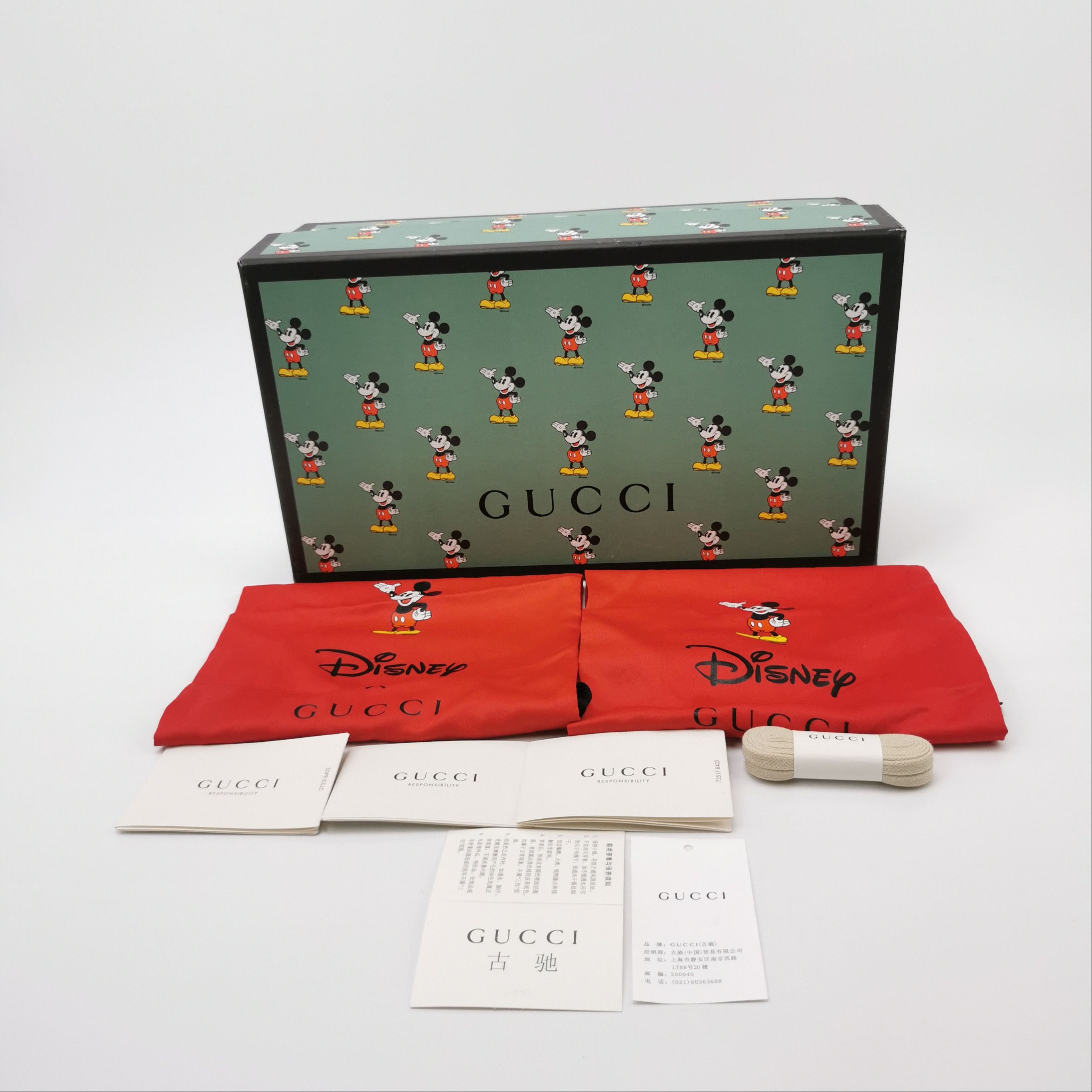 Gucci Gucci x Disney Mickey Mouse Ace Sneakers EU 40 Size US 7 / EU 40 - 7 Thumbnail