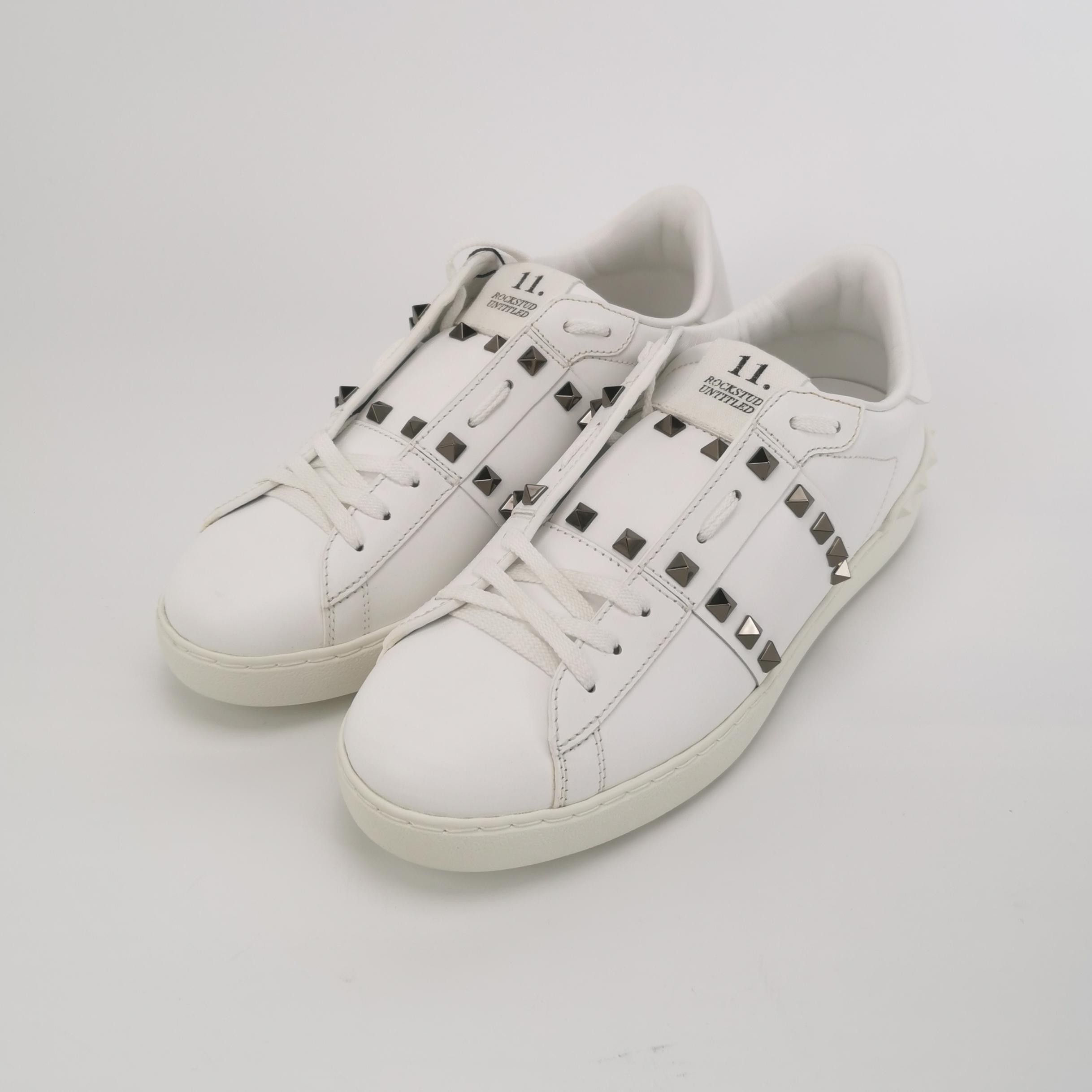 Valentino Valentino Rockstud Untitled Leather Sneakers EU 40.5 Size US 7 / EU 40 - 3 Thumbnail