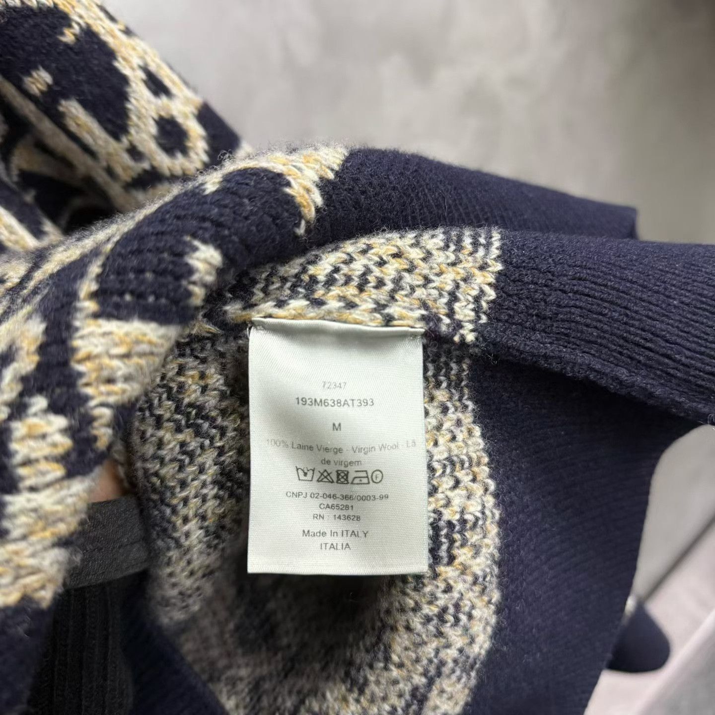 Dior Dior Retro Graphic Blue Sweater m Men Size US M / EU 48-50 / 2 - 4 Thumbnail