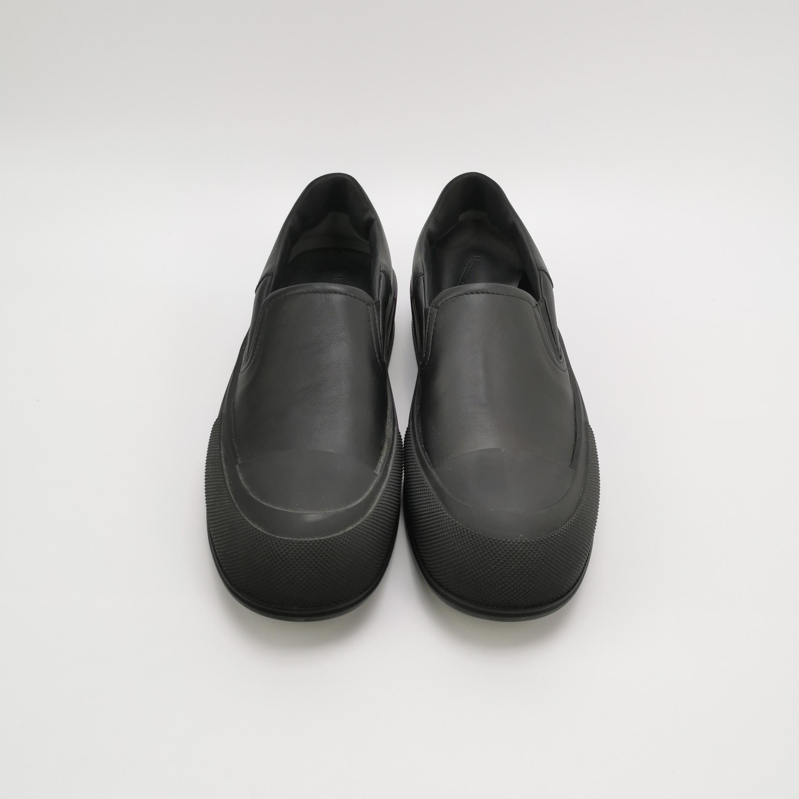 Alexander McQueen Alexander McQueen Black Leather Slip-On Sneakers 40 Size US 7 / EU 40 - 4 Thumbnail