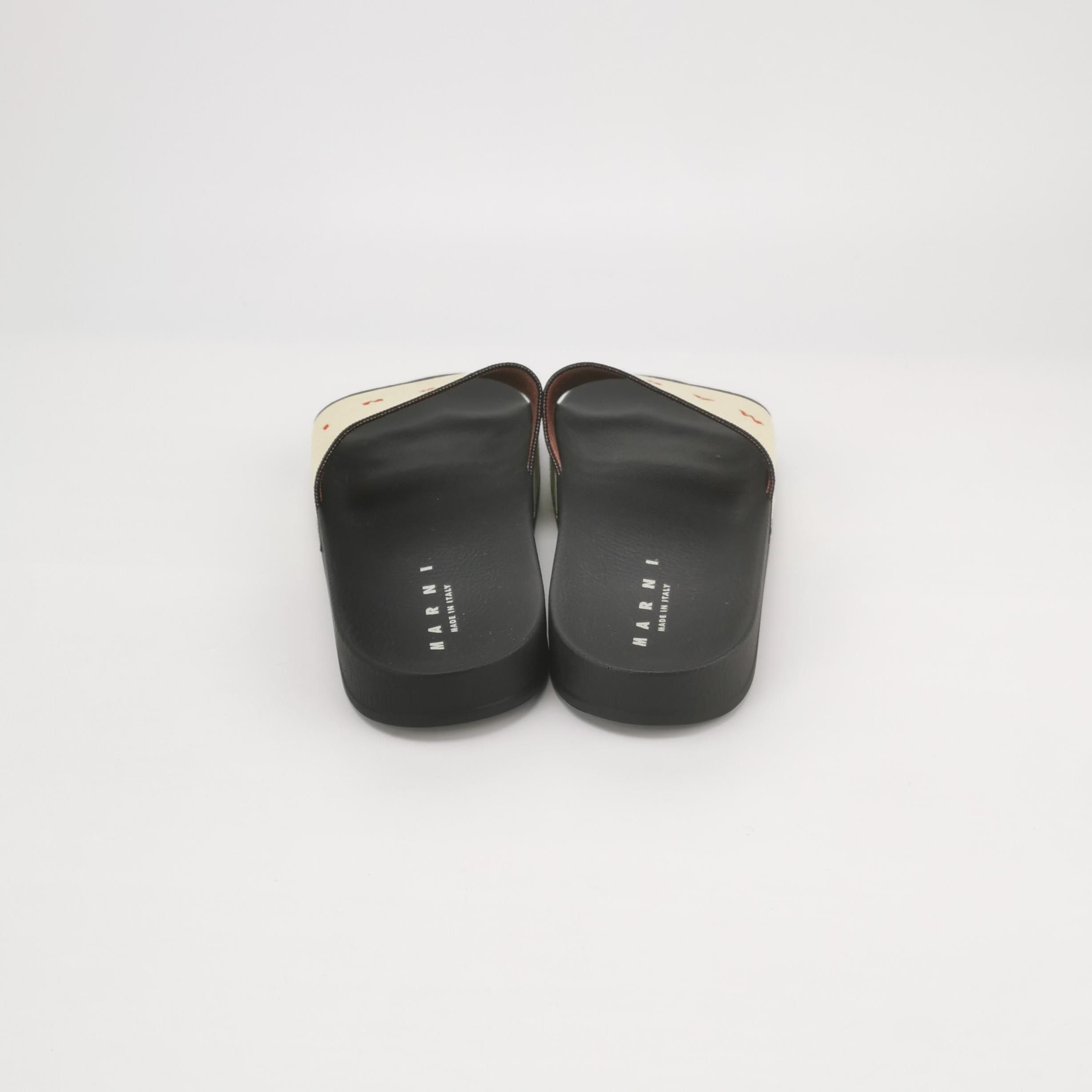 Marni Marni Logo Print Slides EU 41 Size US 8 / EU 41 - 5 Thumbnail
