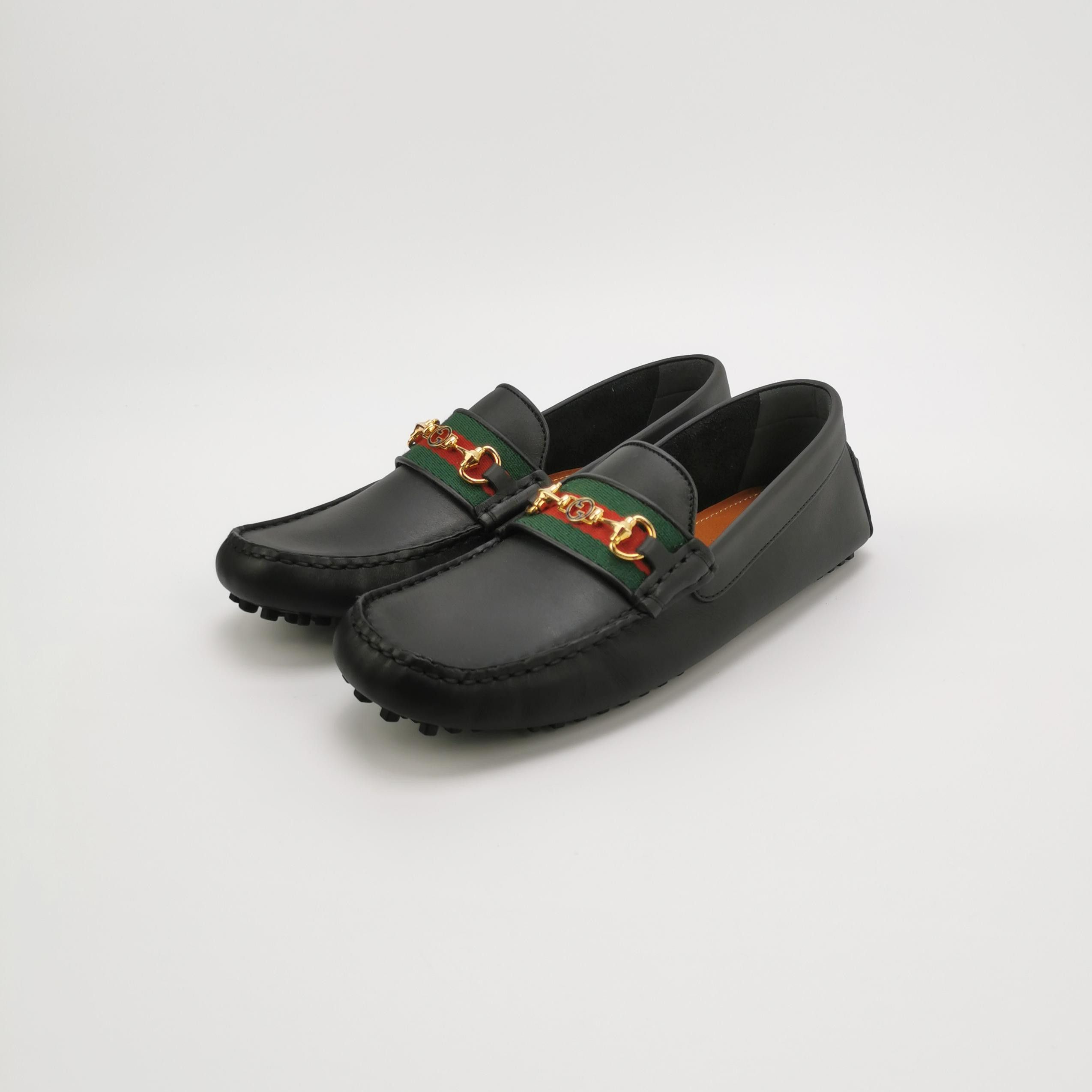 Gucci Gucci Web Horsebit Leather Driving Shoes EU 40 Size US 7 / EU 40 - 3 Thumbnail