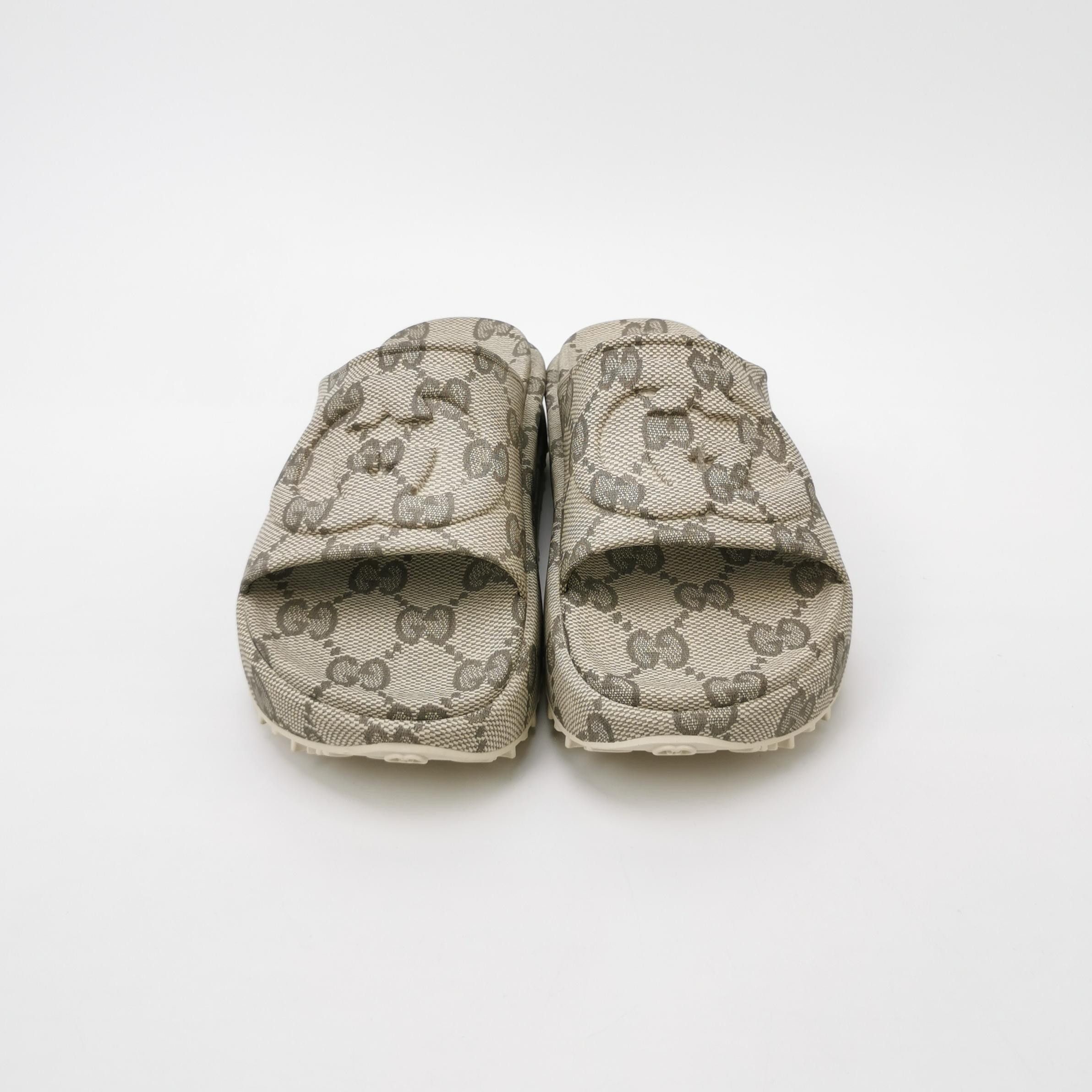 Gucci Gucci Interlocking G GG Supreme Platform Slides 41 Size US 8 / EU 41 - 4 Thumbnail