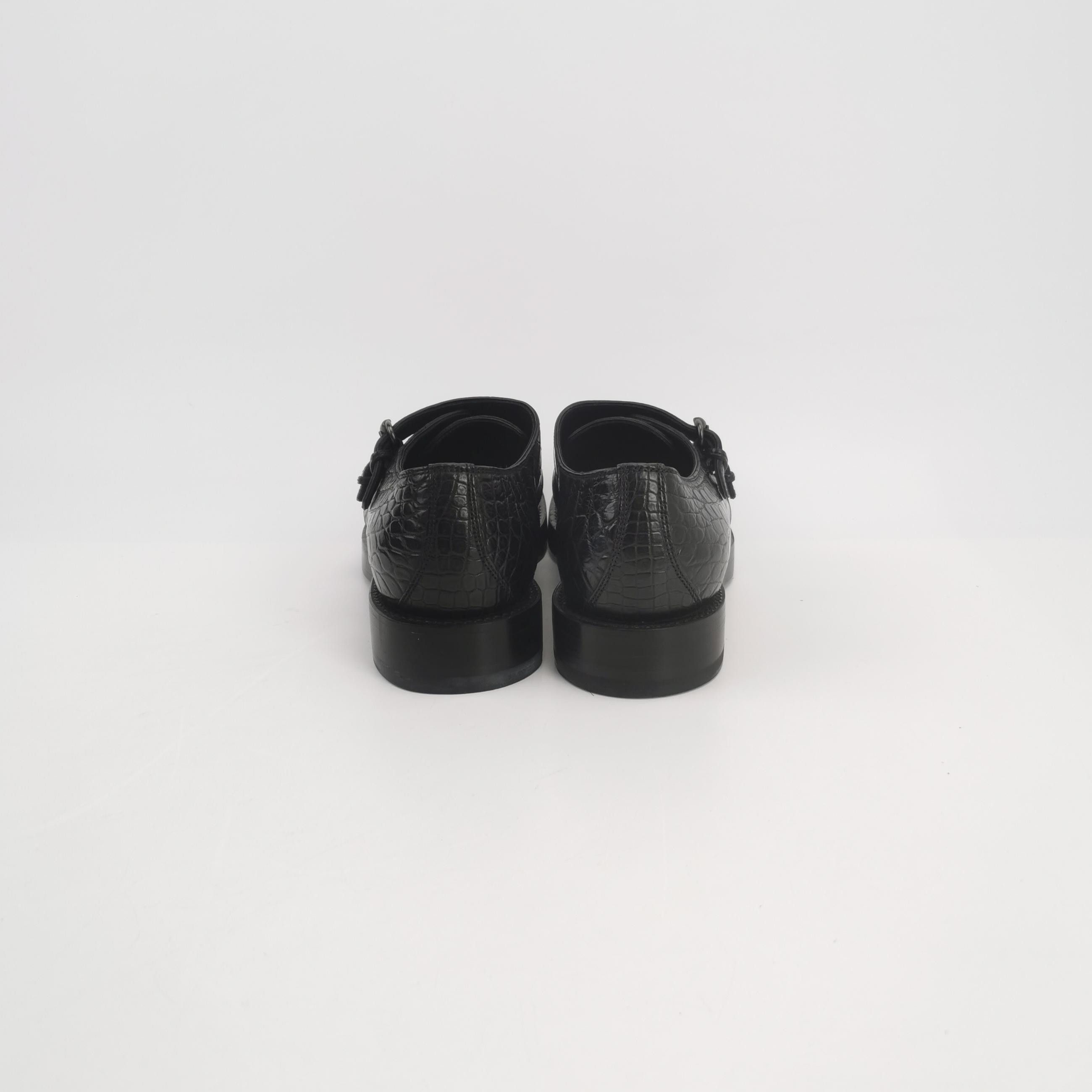 Gucci Gucci Crocodile Double Monk Strap Shoes EU 40 Size US 7 / EU 40 - 5 Thumbnail
