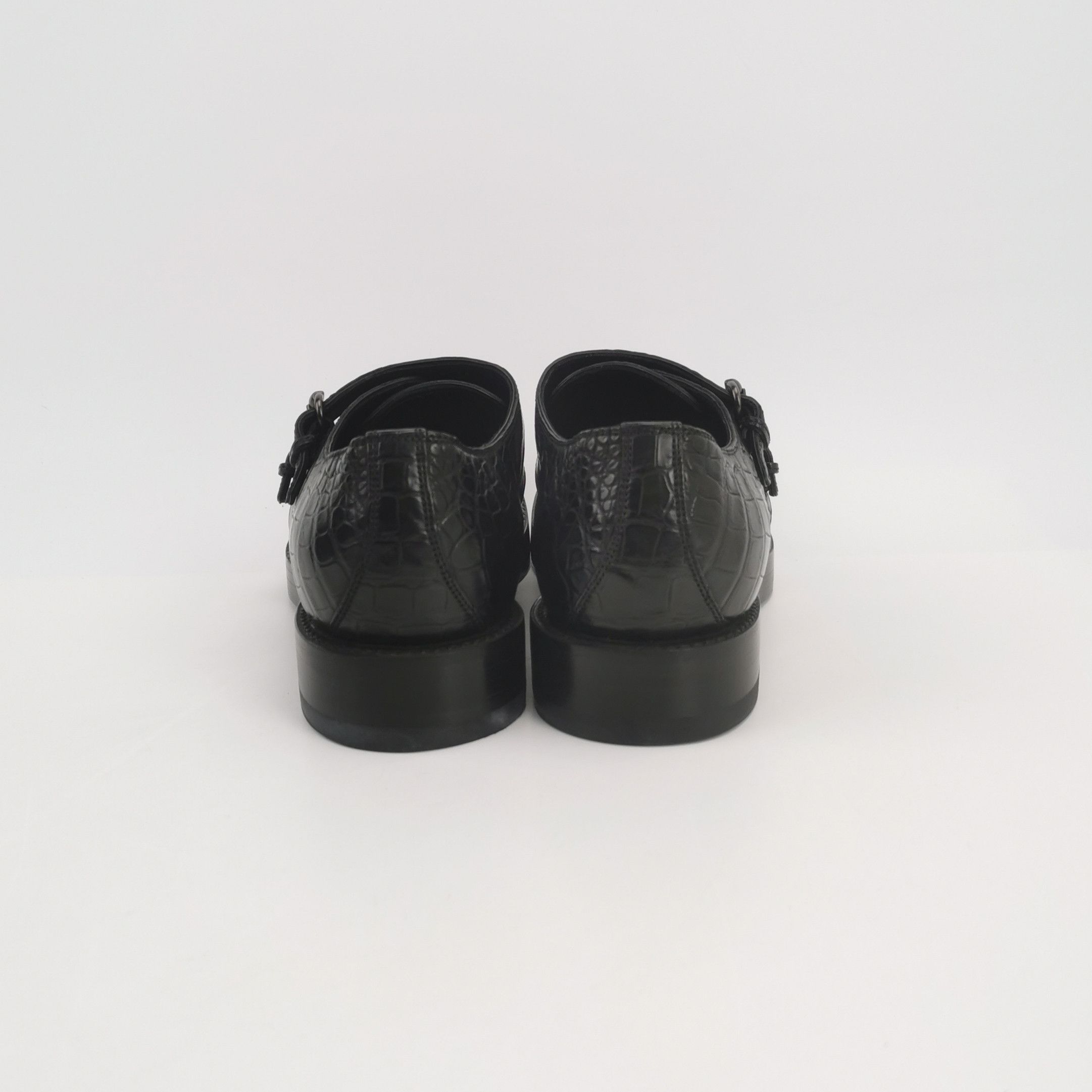 Gucci Gucci Crocodile Double Monk Strap Shoes 41 Size US 8 / EU 41 - 5 Thumbnail