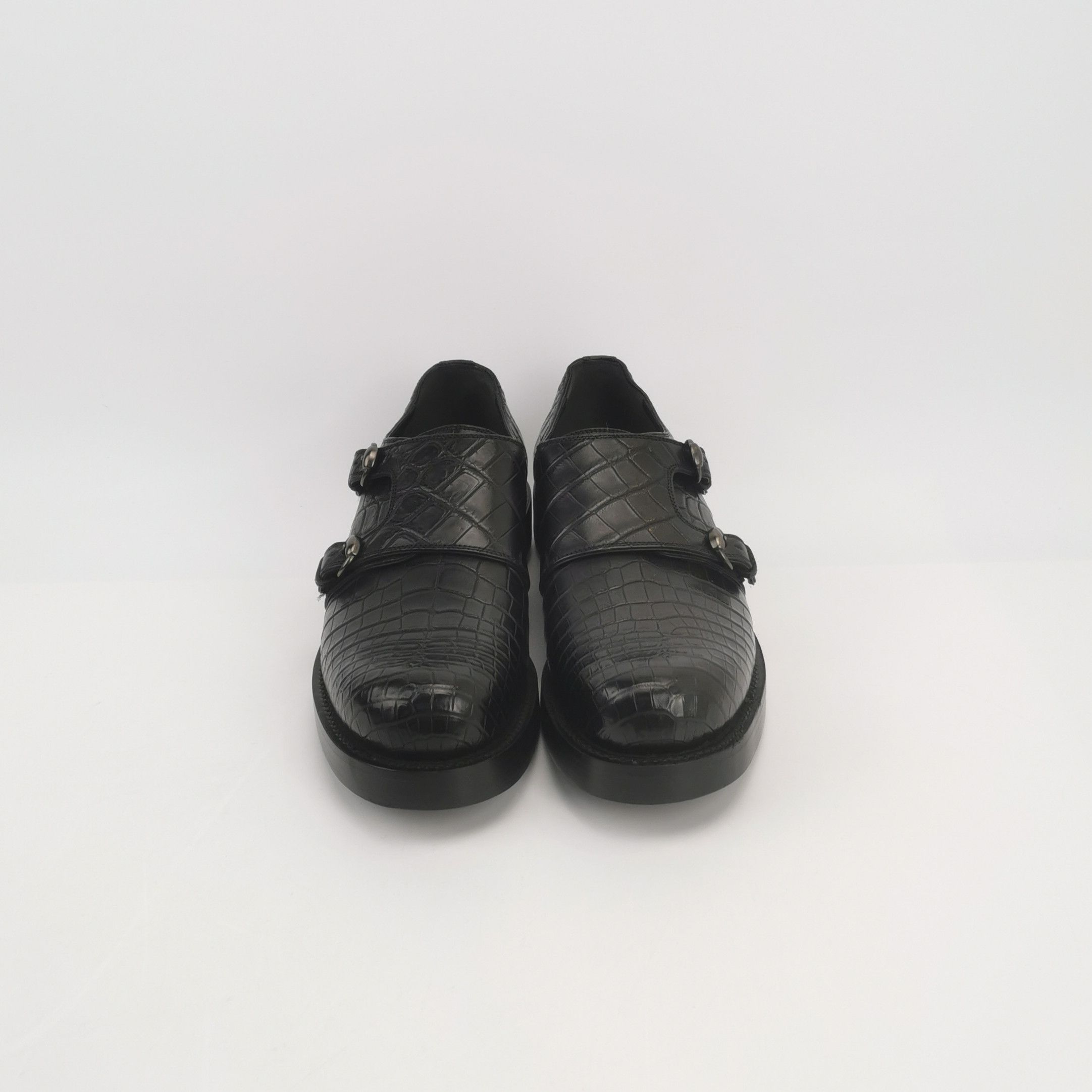 Gucci Gucci Crocodile Double Monk Strap Shoes 41 Size US 8 / EU 41 - 4 Thumbnail