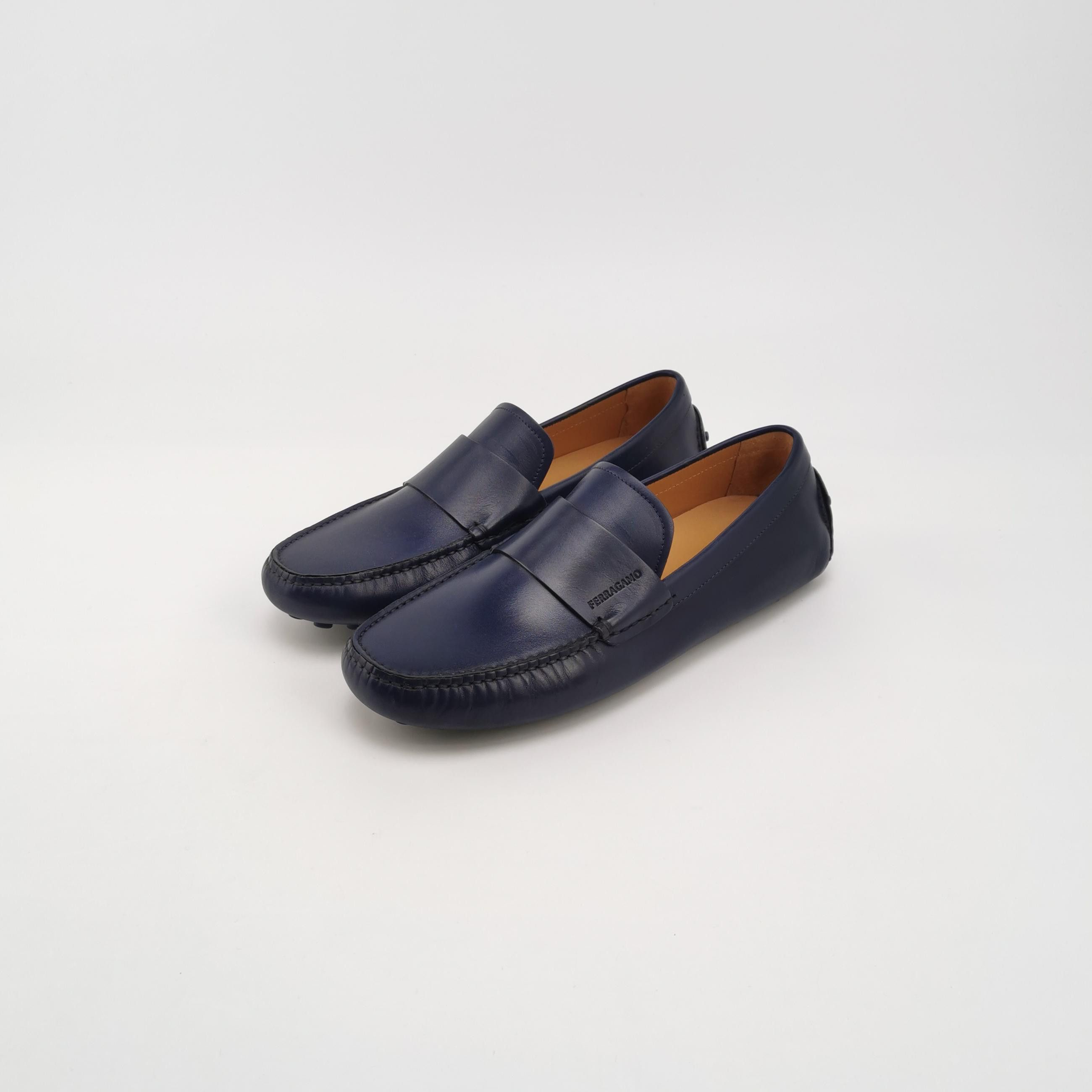 Salvatore Ferragamo Salvatore Ferragamo Blue Leather Driving Shoes 41.5 Size US 8 / EU 41 - 3 Thumbnail